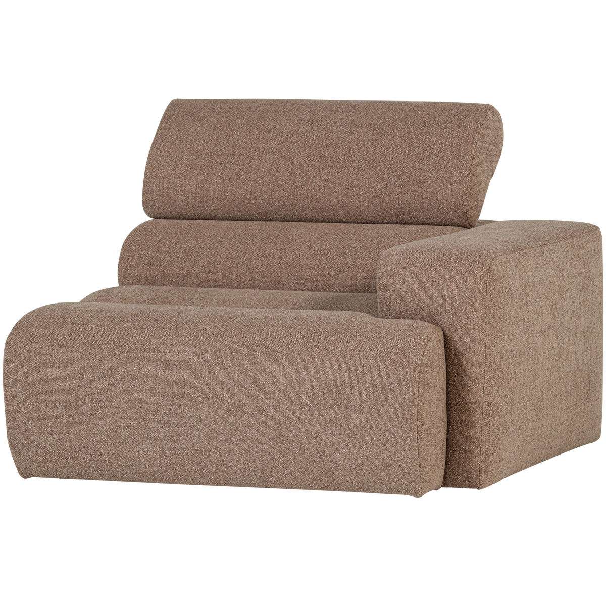 NOVI 1-SITZER ELEMENT ARM RECHTS BOUCLE TAUPE