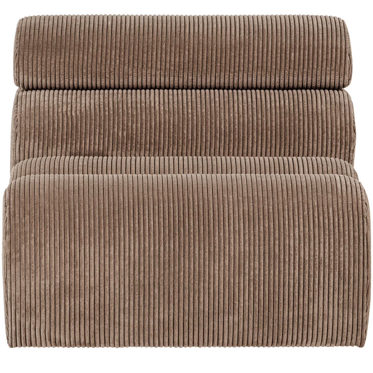 NOVI 1-SITZER ELEMENT GERIPPTER STOFF TAUPE