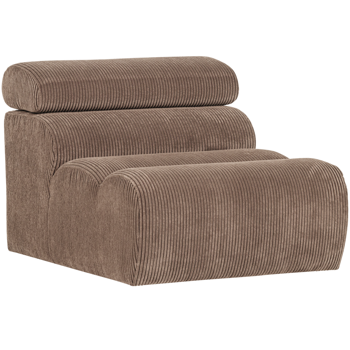 NOVI 1-SITZER ELEMENT GERIPPTER STOFF TAUPE