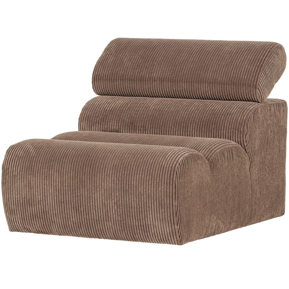 NOVI 1-SITZER ELEMENT GERIPPTER STOFF TAUPE