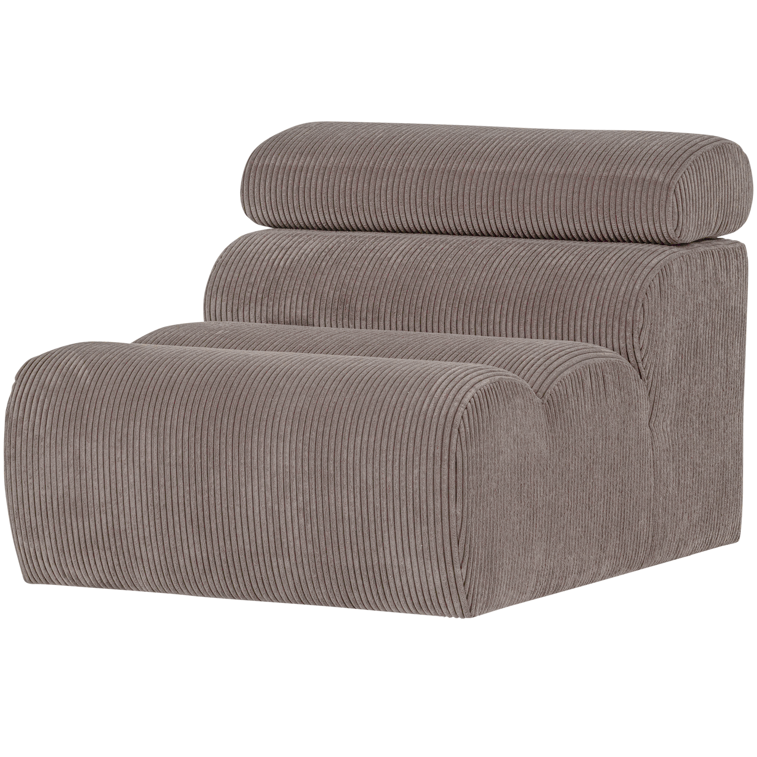 NOVI 1-SITZER ELEMENT GERIPPTER STOFF SAND
