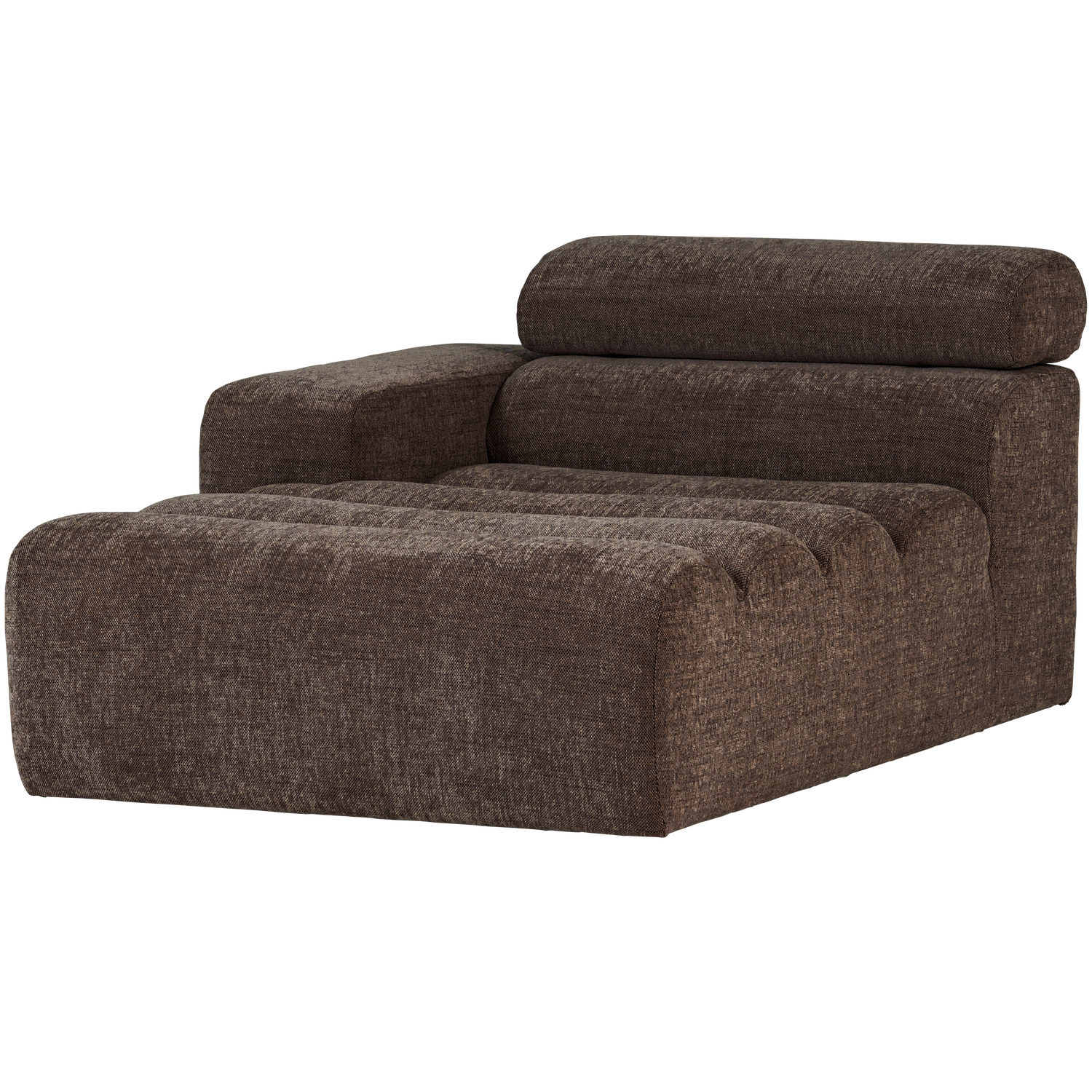 NOVI CHAISE LONGUE ELEMENT LINKS DUNKELBRAUN MELANGE