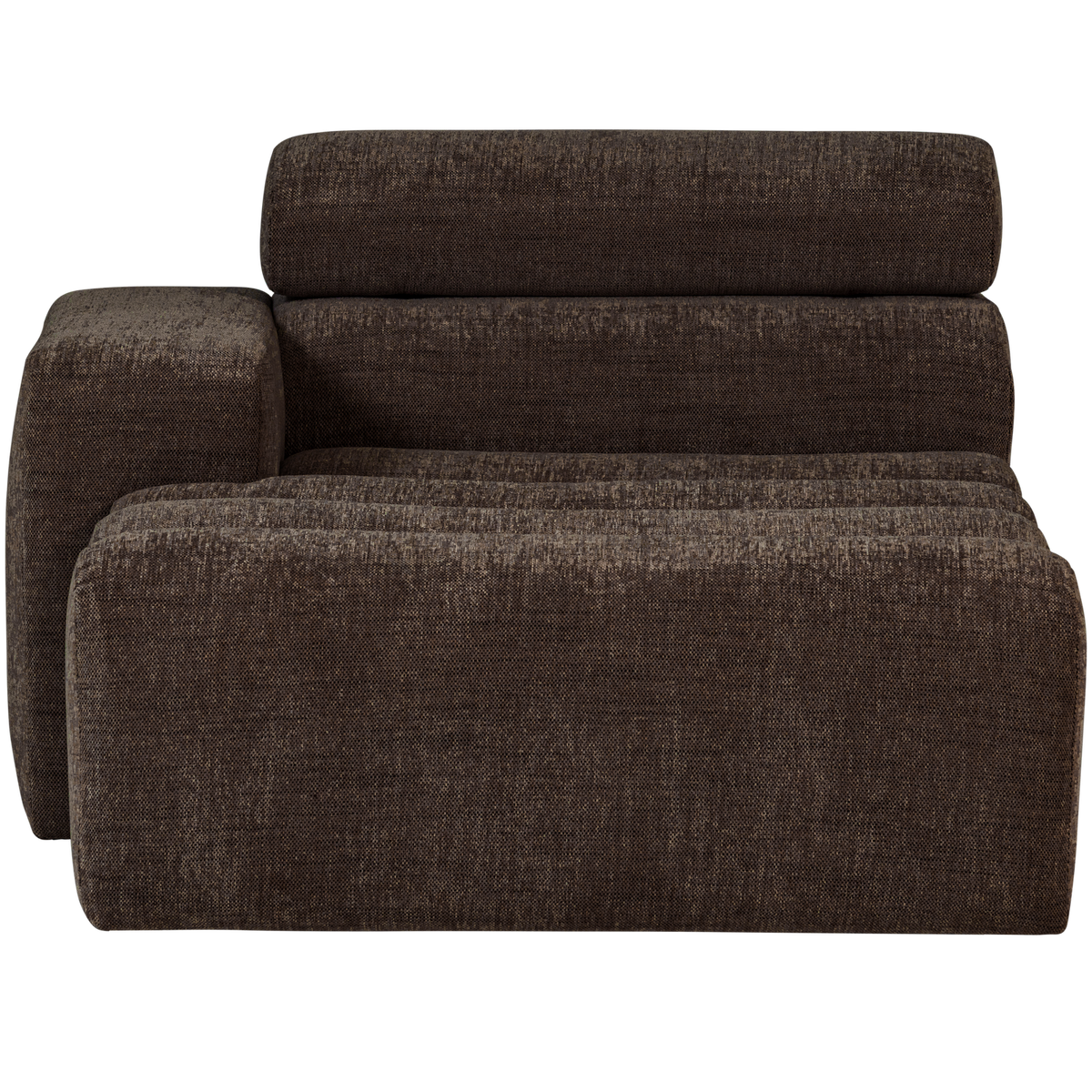 NOVI CHAISE LONGUE ELEMENT LINKS DUNKELBRAUN MELANGE