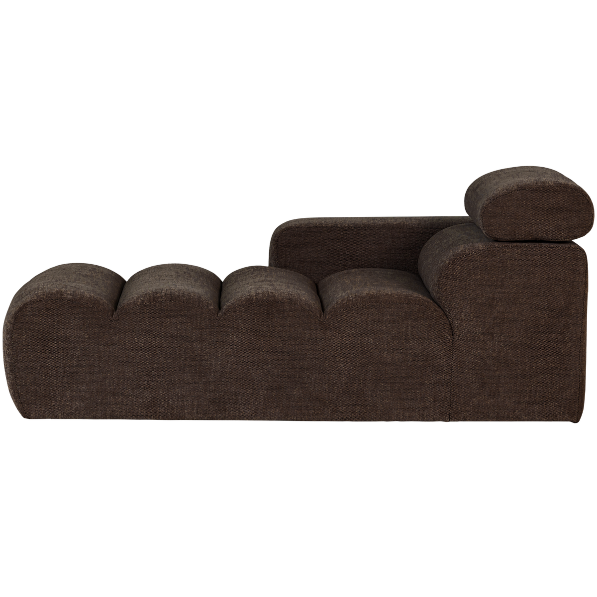 NOVI CHAISE LONGUE ELEMENT LINKS DUNKELBRAUN MELANGE