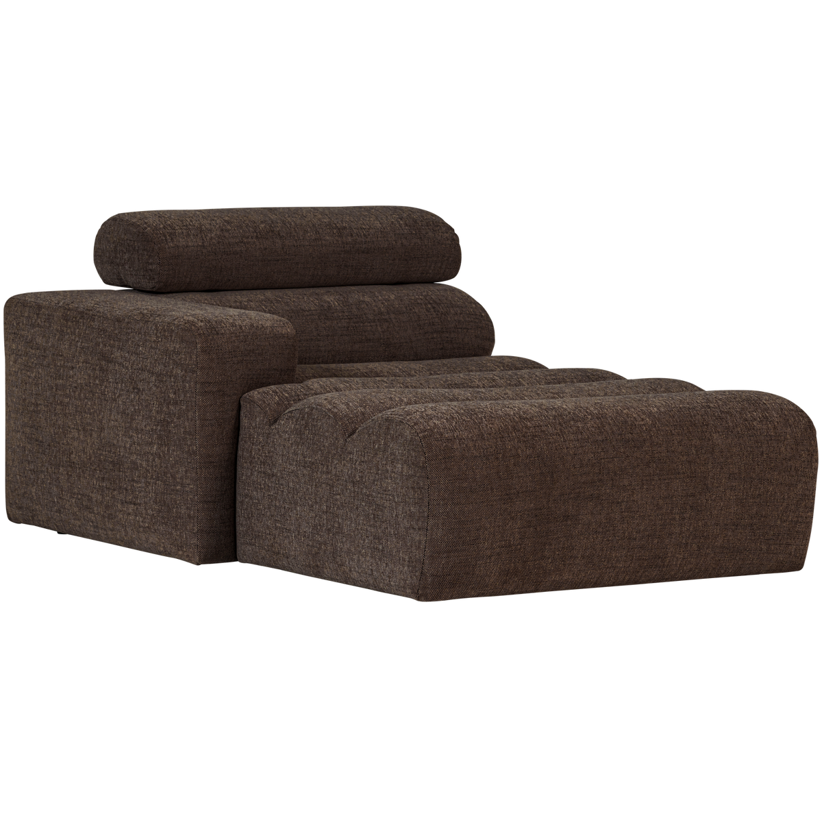 NOVI CHAISE LONGUE ELEMENT LINKS DUNKELBRAUN MELANGE