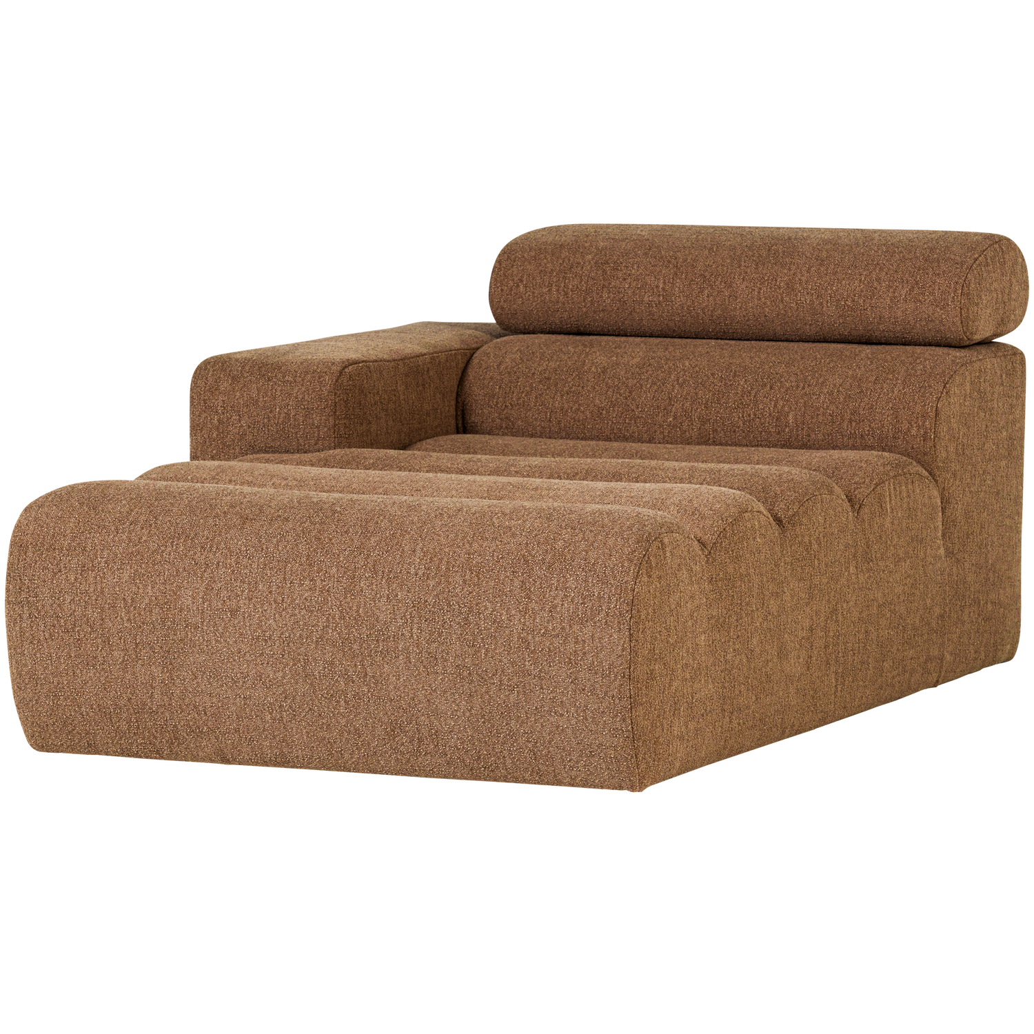 NOVI CHAISE LONGUE ELEMENT LINKS BOUCLE CARAMEL