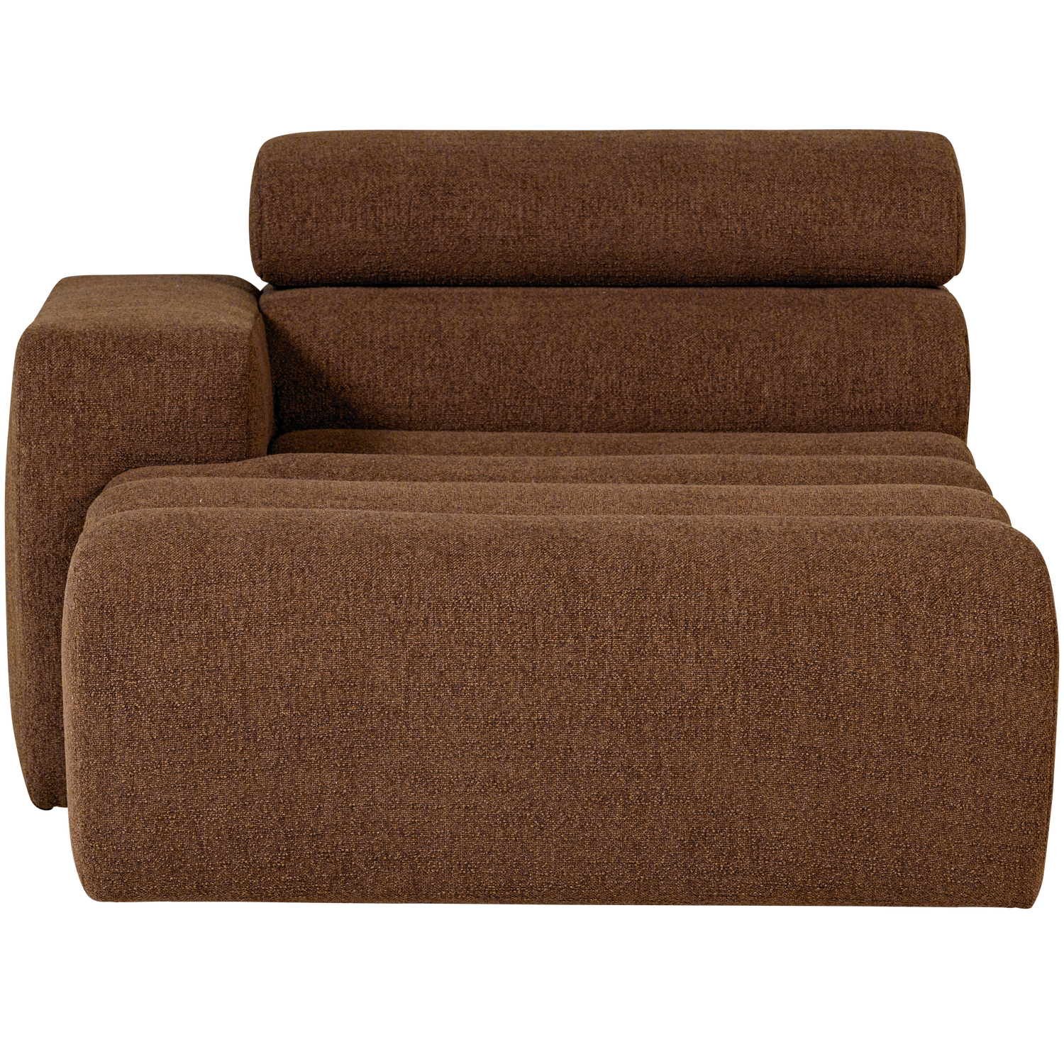 NOVI CHAISE LONGUE ELEMENT LINKS BOUCLE MOKKABRAUN