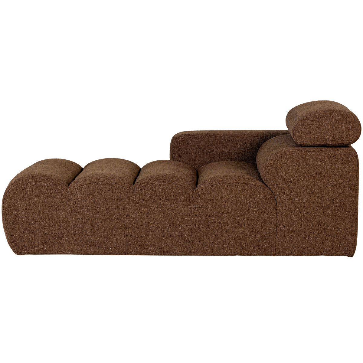 NOVI CHAISE LONGUE ELEMENT LINKS BOUCLE MOKKABRAUN
