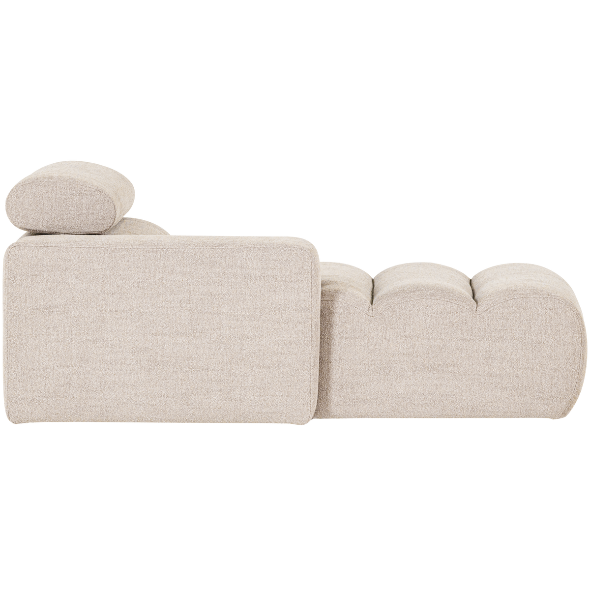 NOVI CHAISE LONGUE ELEMENT LINKS BOUCLE NATUR