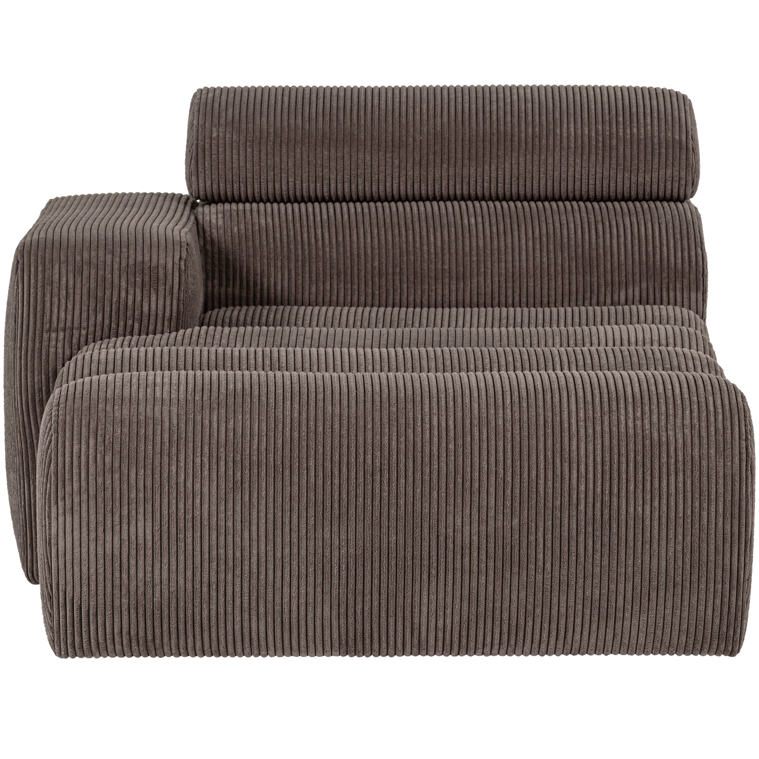 NOVI CHAISE LONGUE ELEMENT ARM LINKS GERIPPTER GRAU/BRAUN