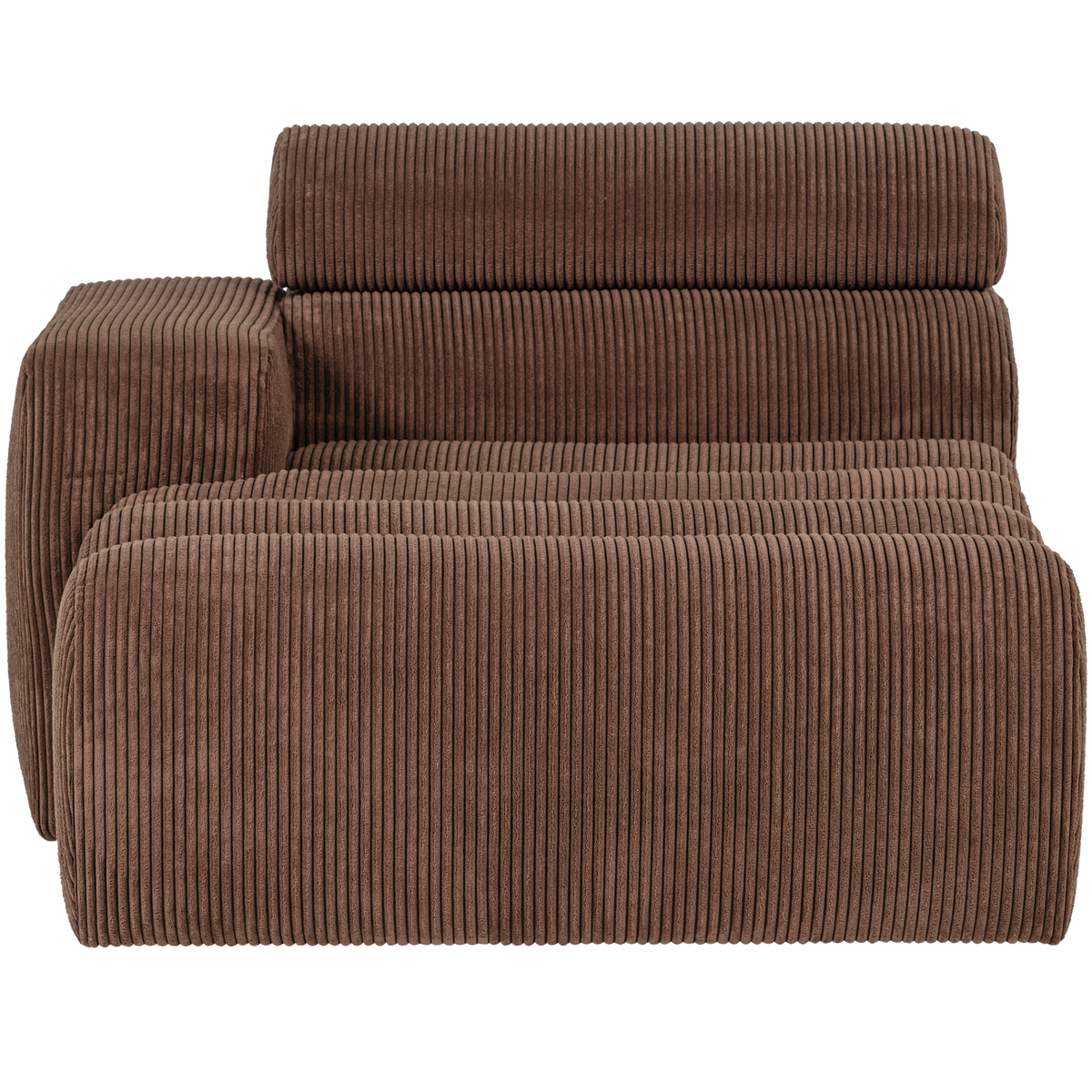 NOVI CHAISE LONGUE ELEMENT ARM LINKS GERIPPTER MOKKABRAUN