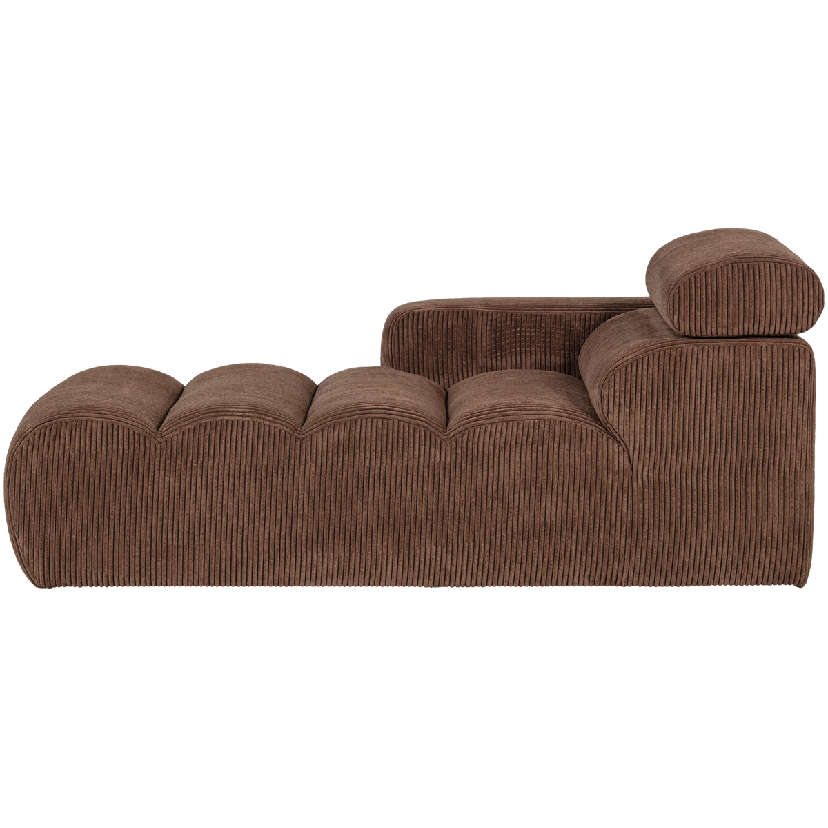 NOVI CHAISE LONGUE ELEMENT ARM LINKS GERIPPTER MOKKABRAUN