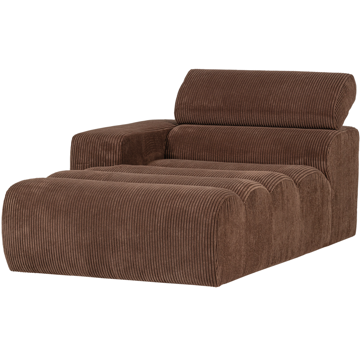 NOVI CHAISE LONGUE ELEMENT ARM LINKS GERIPPTER MOKKABRAUN