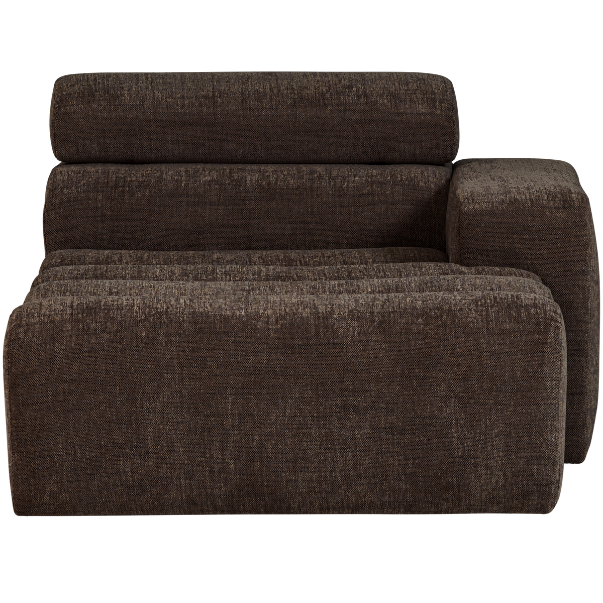 NOVI CHAISE LONGUE ELEMENT RECHTS DUNKELBRAUN MELANGE
