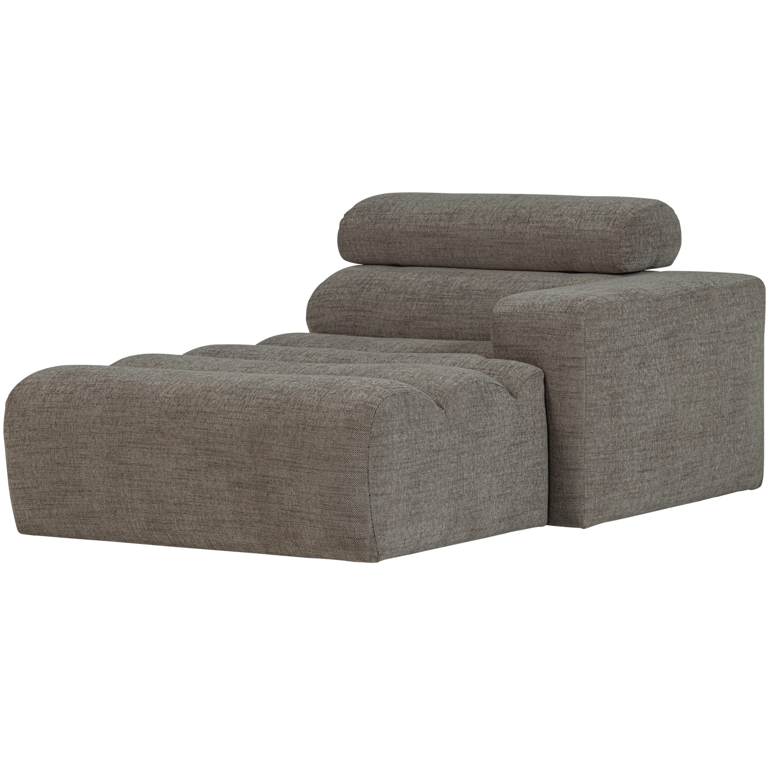 NOVI CHAISE LONGUE ELEMENT RECHTS GRAU MELANGE