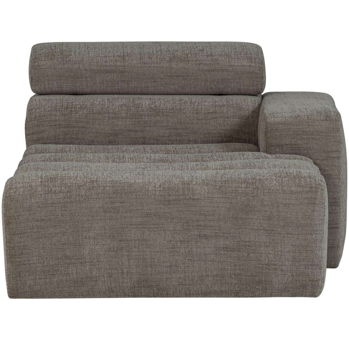 NOVI CHAISE LONGUE ELEMENT RECHTS GRAU MELANGE