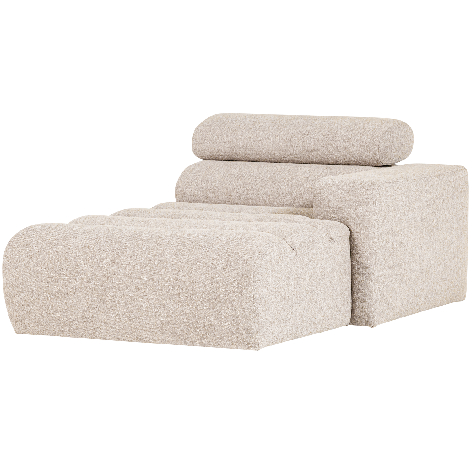 NOVI CHAISE LONGUE ELEMENT RECHTS BOUCLE NATUR