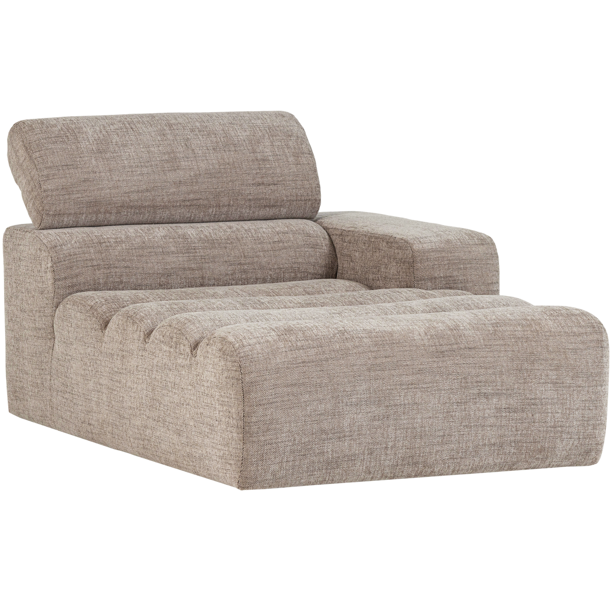 NOVI CHAISE LONGUE ELEMENT RECHTS NATUR MELANGE