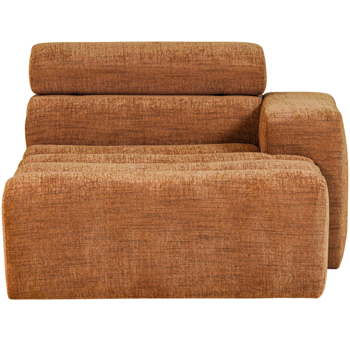 NOVI CHAISE LONGUE ELEMENT RECHTS ORANGE MELANGE