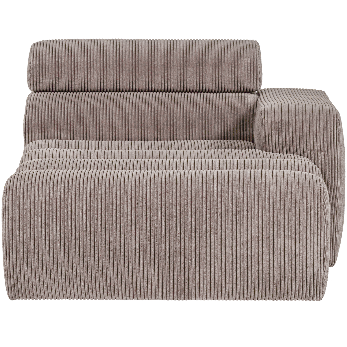 NOVI CHAISE LONGUE ELEMENT ARM RECHTS GERIPPTER SAND