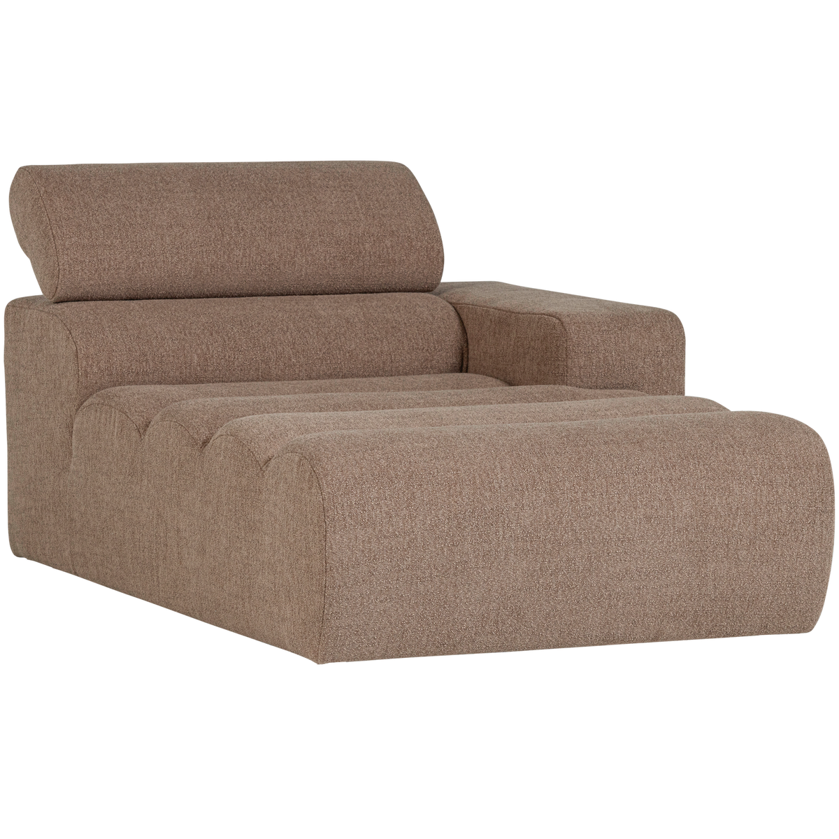 NOVI CHAISE LONGUE ELEMENT RECHTS BOUCLE TAUPE