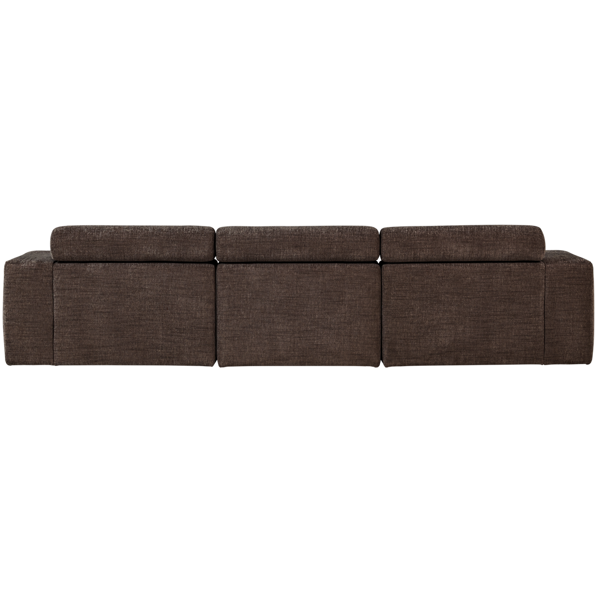 NOVI CHAISE LONGUE SOFA LINKS DUNKEL BRAUN MELANGE