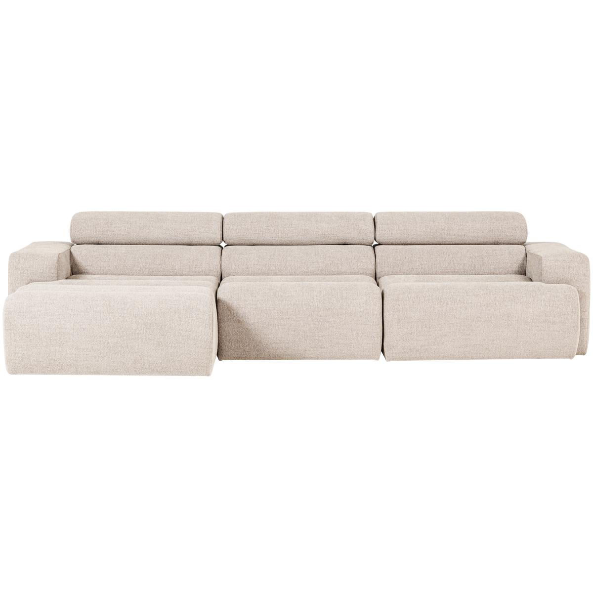 NOVI CHAISE LONGUE SOFA LINKS BOUCLE NATUR