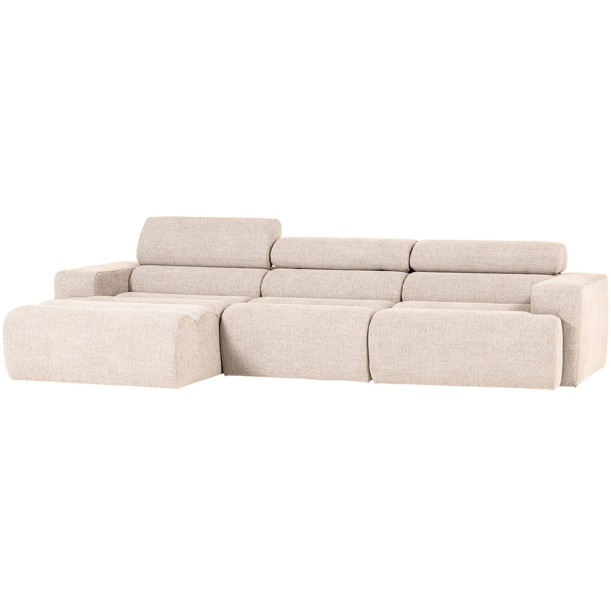 NOVI CHAISE LONGUE SOFA LINKS BOUCLE NATUR