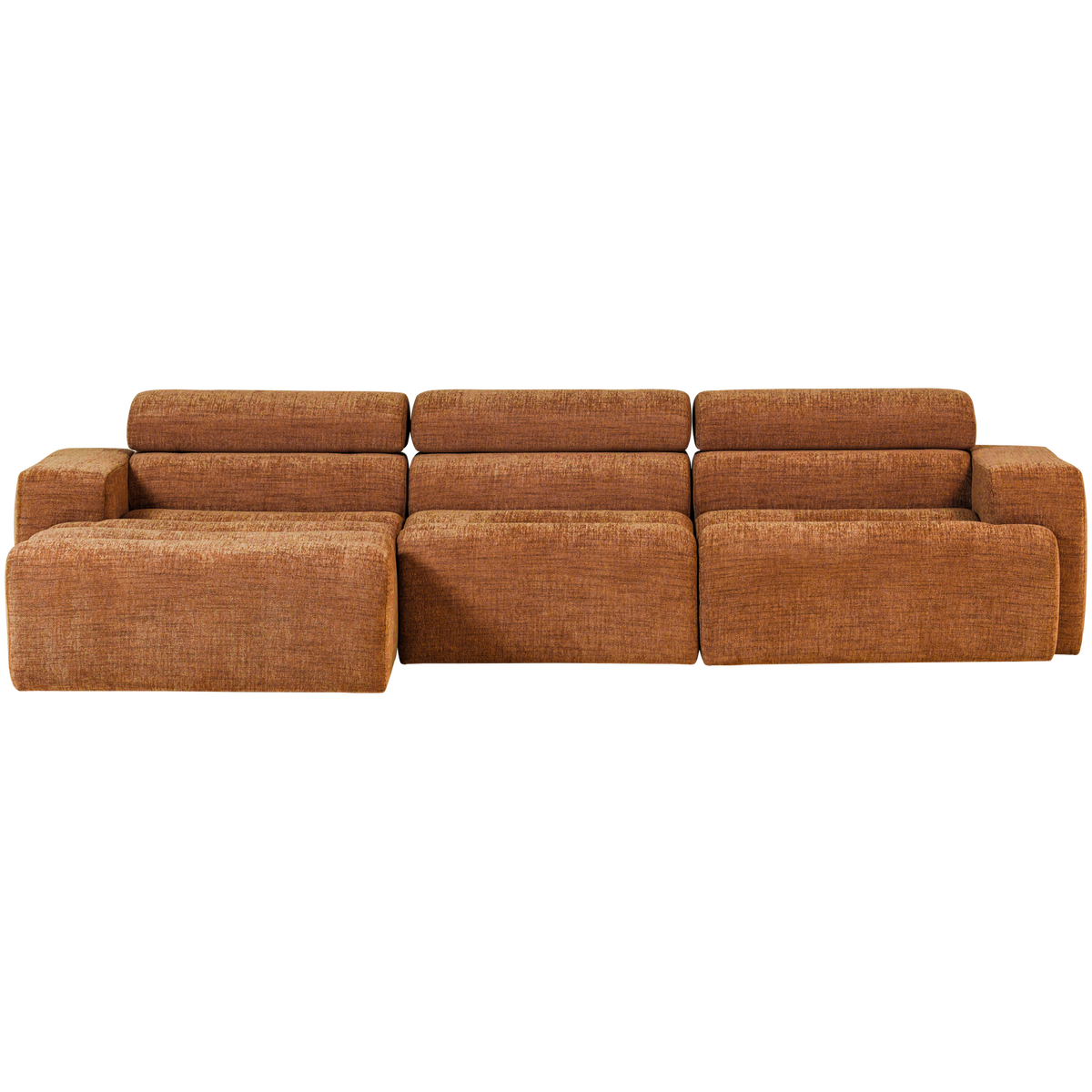 NOVI CHAISE LONGUE SOFA LINKS ORANGE MELANGE