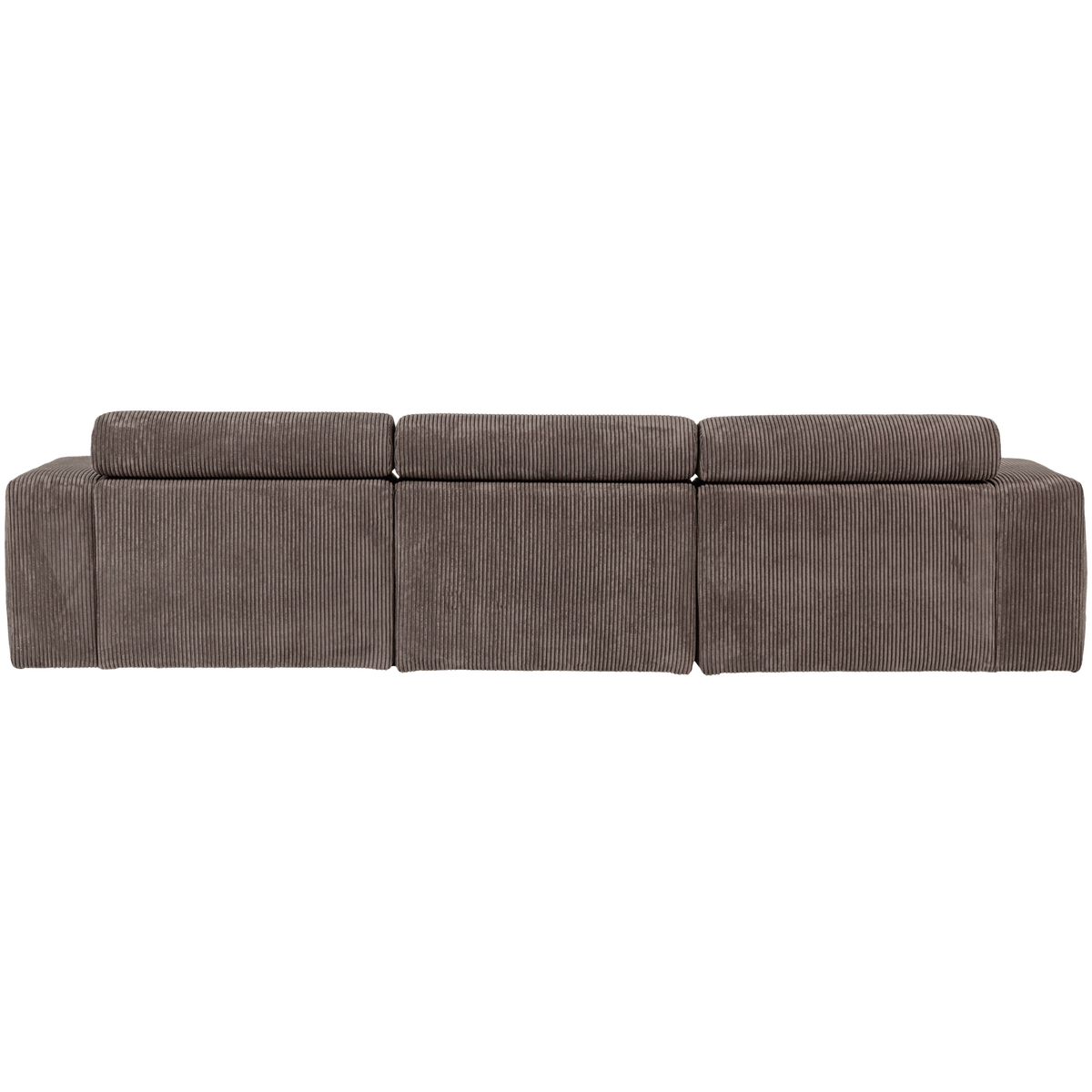NOVI CHAISE LONGUE SOFA LINKS GERIPPTER GRAU/BRAUN