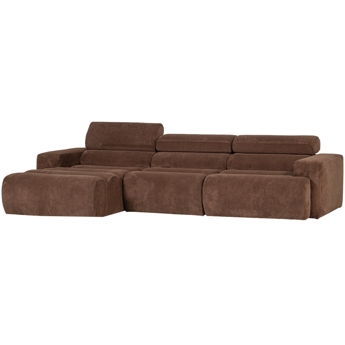 NOVI CHAISE LONGUE SOFA LINKS GERIPPTER MOKKABRAUN