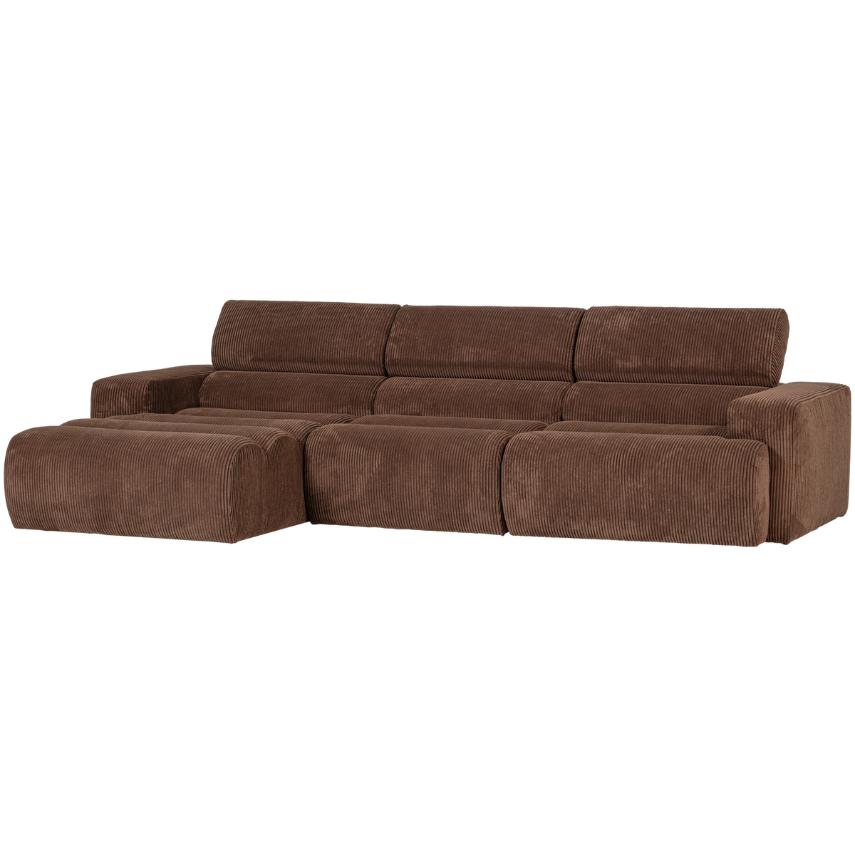 NOVI CHAISE LONGUE SOFA LINKS GERIPPTER MOKKABRAUN