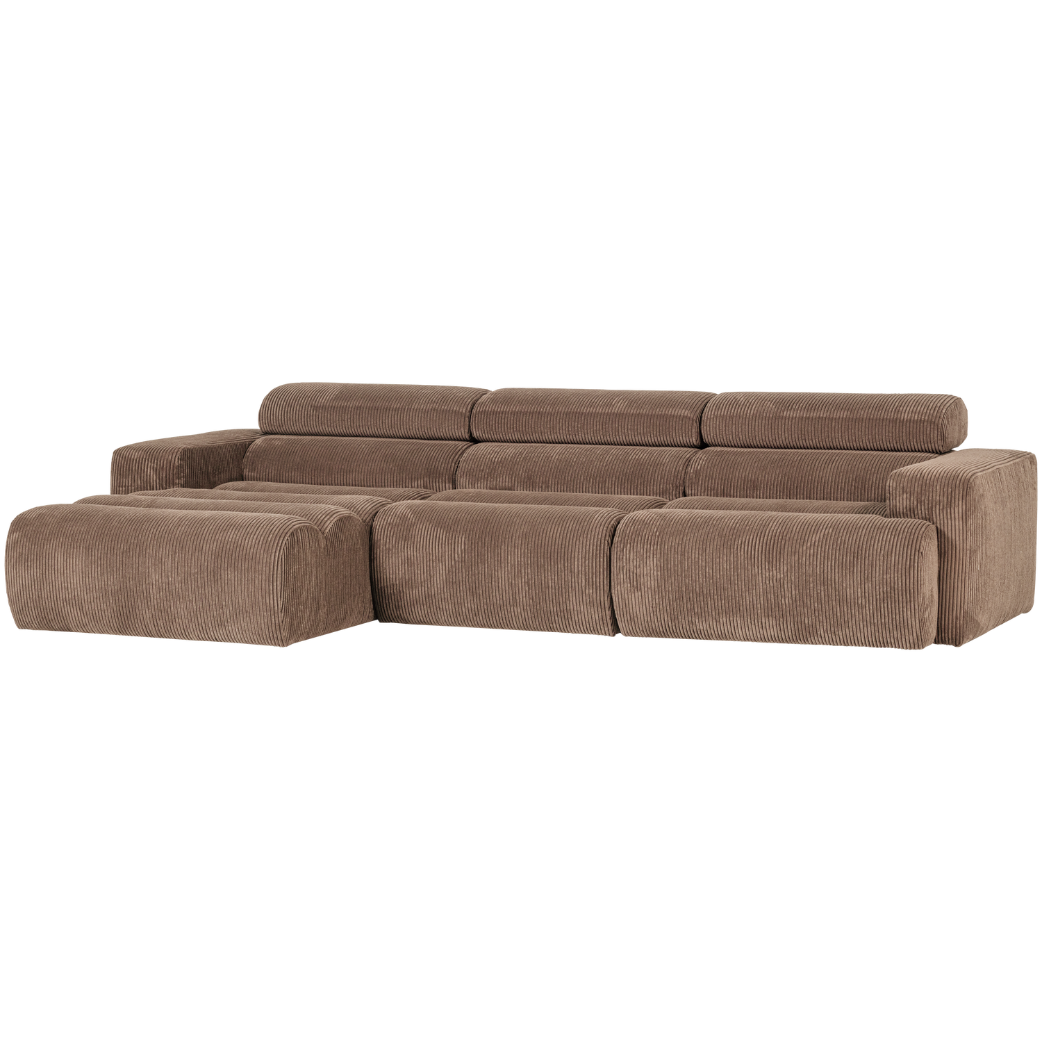 NOVI CHAISE LONGUE SOFA LINKS GERIPPTER TAUPE