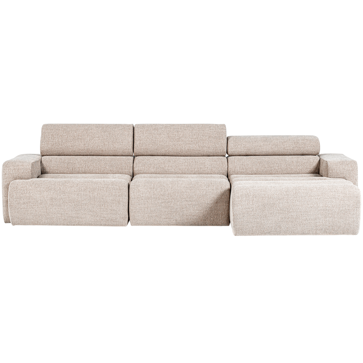 NOVI CHAISE LONGUE SOFA RECHTS BOUCLE NATUR