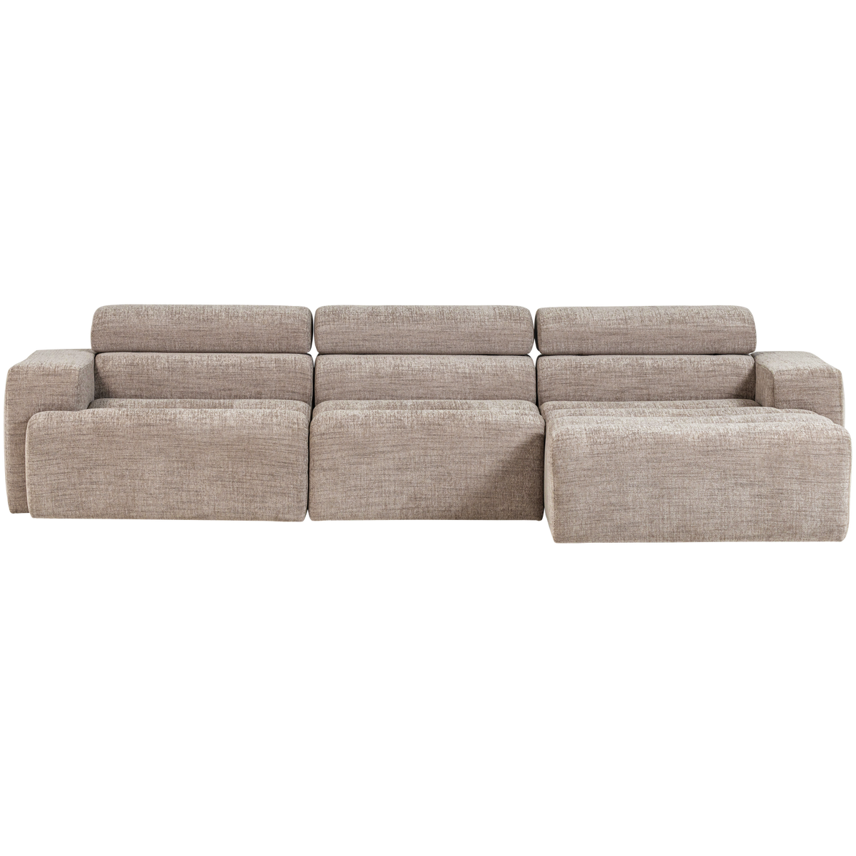 NOVI CHAISE LONGUE SOFA RECHTS NATUR MELANGE
