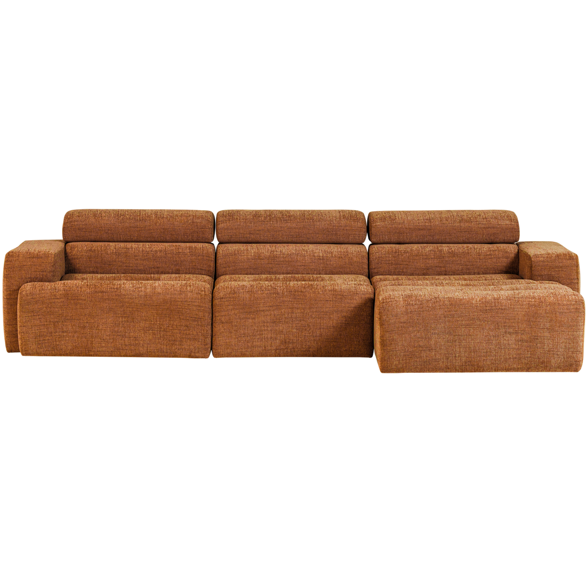 NOVI CHAISE LONGUE SOFA RECHTS ORANGE MELANGE