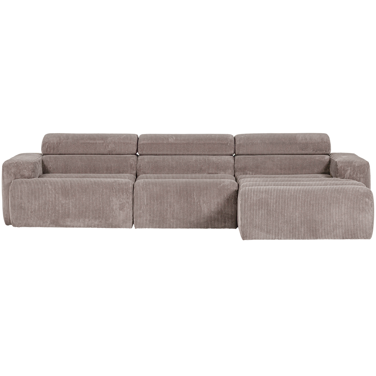 NOVI CHAISE LONGUE SOFA RECHTS GERIPPTER SAND