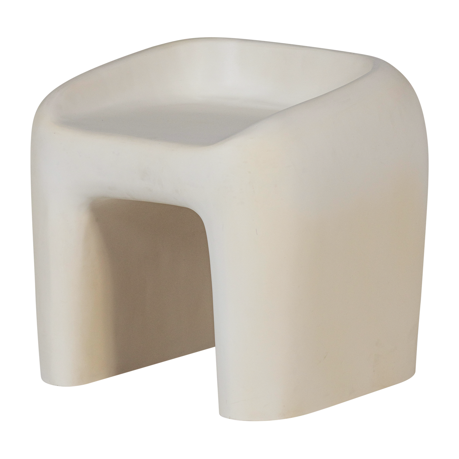 NIVO GARTEN HOCKER VERSTARKTES FASERPOLYMER NATUR