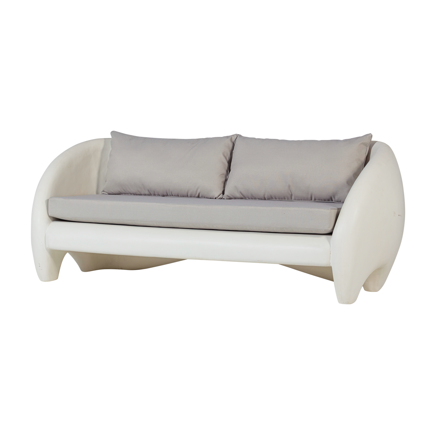 VIALE GARTEN 2-SITZER LOUNGE SOFA FASERPOLYMER NATUR