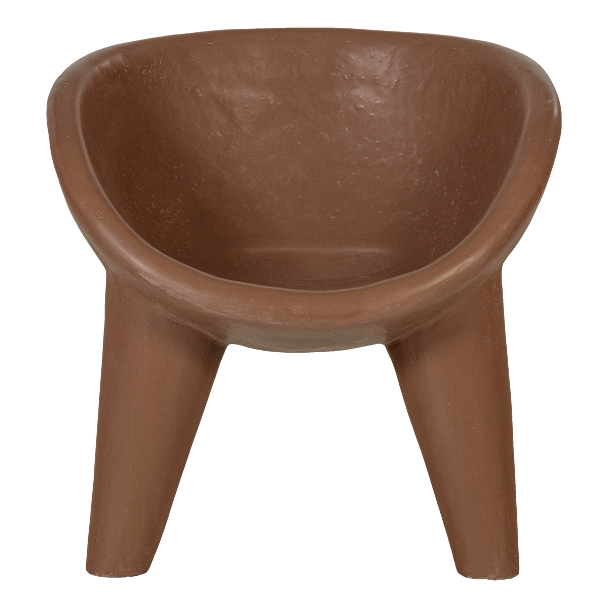 ORIO GARTEN LOUNGE SESSEL VERSTARKTES FASERPOLYMER ROT/BRAUN