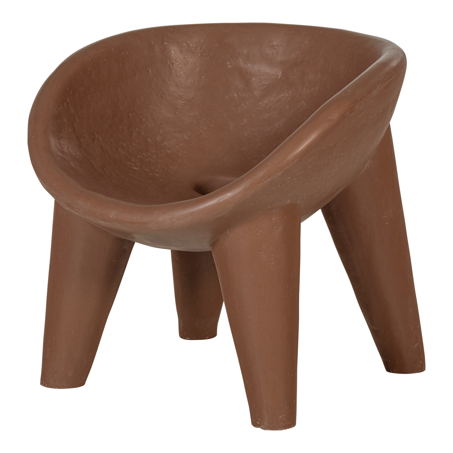 ORIO GARTEN LOUNGE SESSEL VERSTARKTES FASERPOLYMER ROT/BRAUN