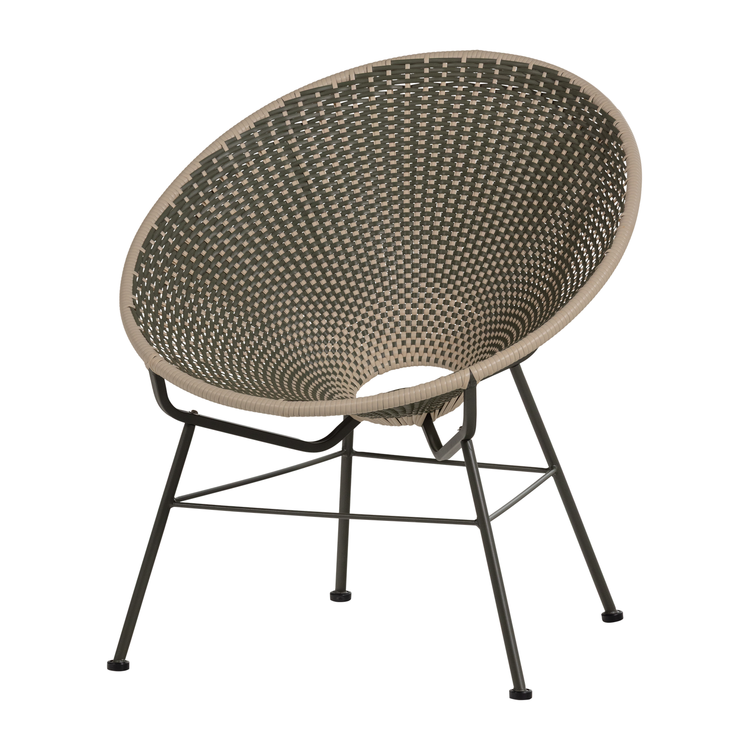 KAZOUN GARTEN LOUNGE STUHL WICKER GRÜN