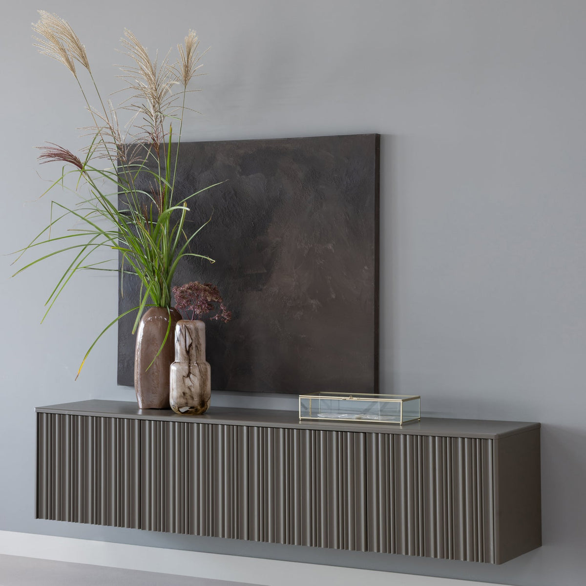 NOVA TV-MÖBEL 200 CM KIEFER TRUFFLE BRAUN [fsc]