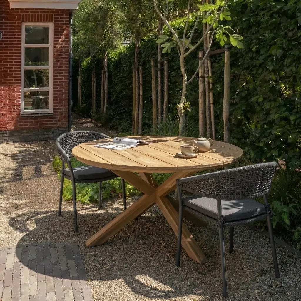 KIRO GARTENTISCH O135 CM AKAZIENHOLZ NATUR [fsc]