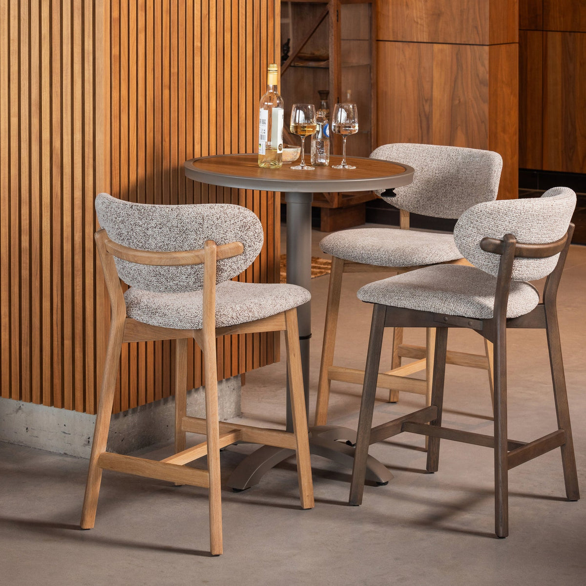 UDAR BARHOCKER NATUR MIT HOLZRAHMEN BRAUN [fsc]