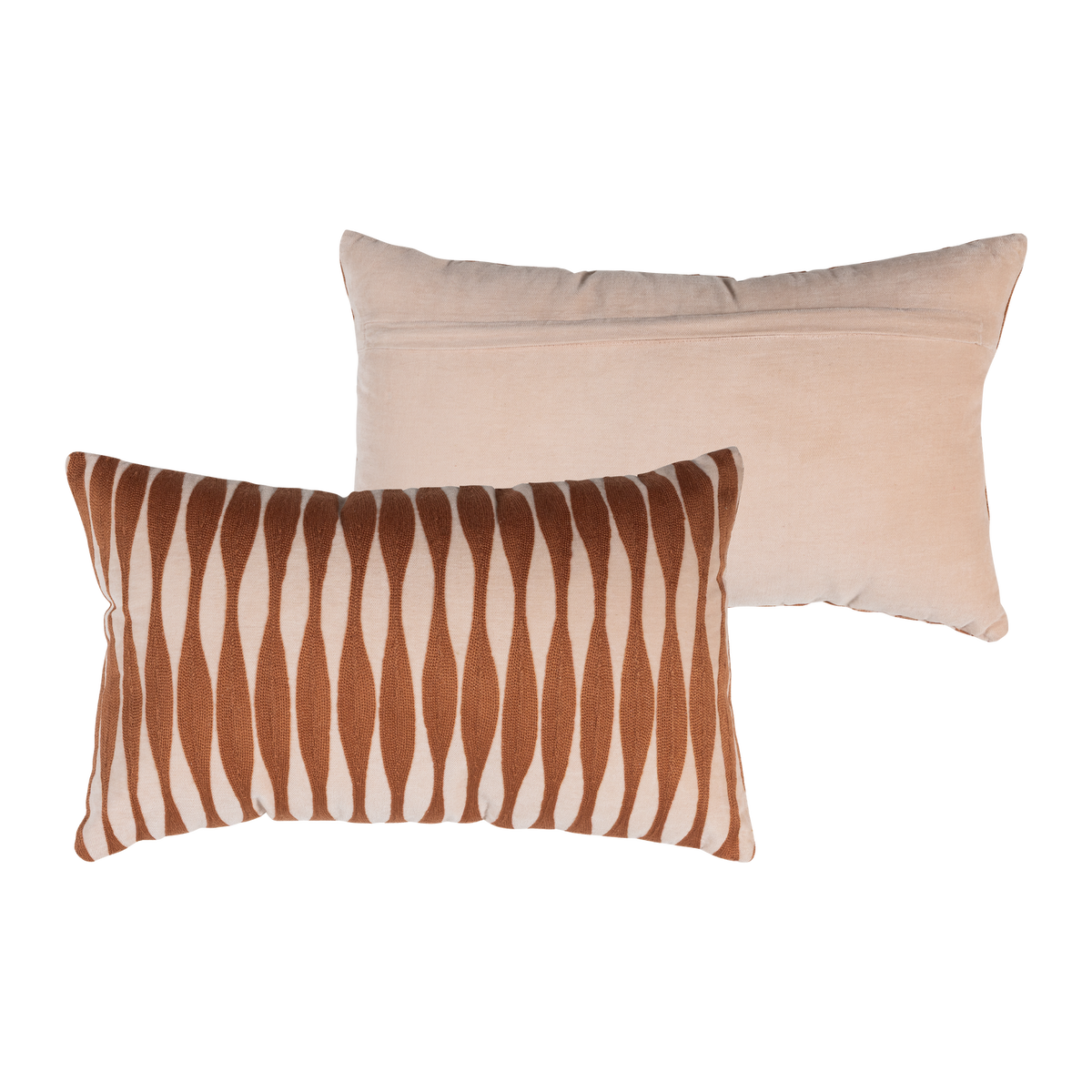 ZENA KISSIN VELVET ROSA/ROSTBRUIN - 4ER SET