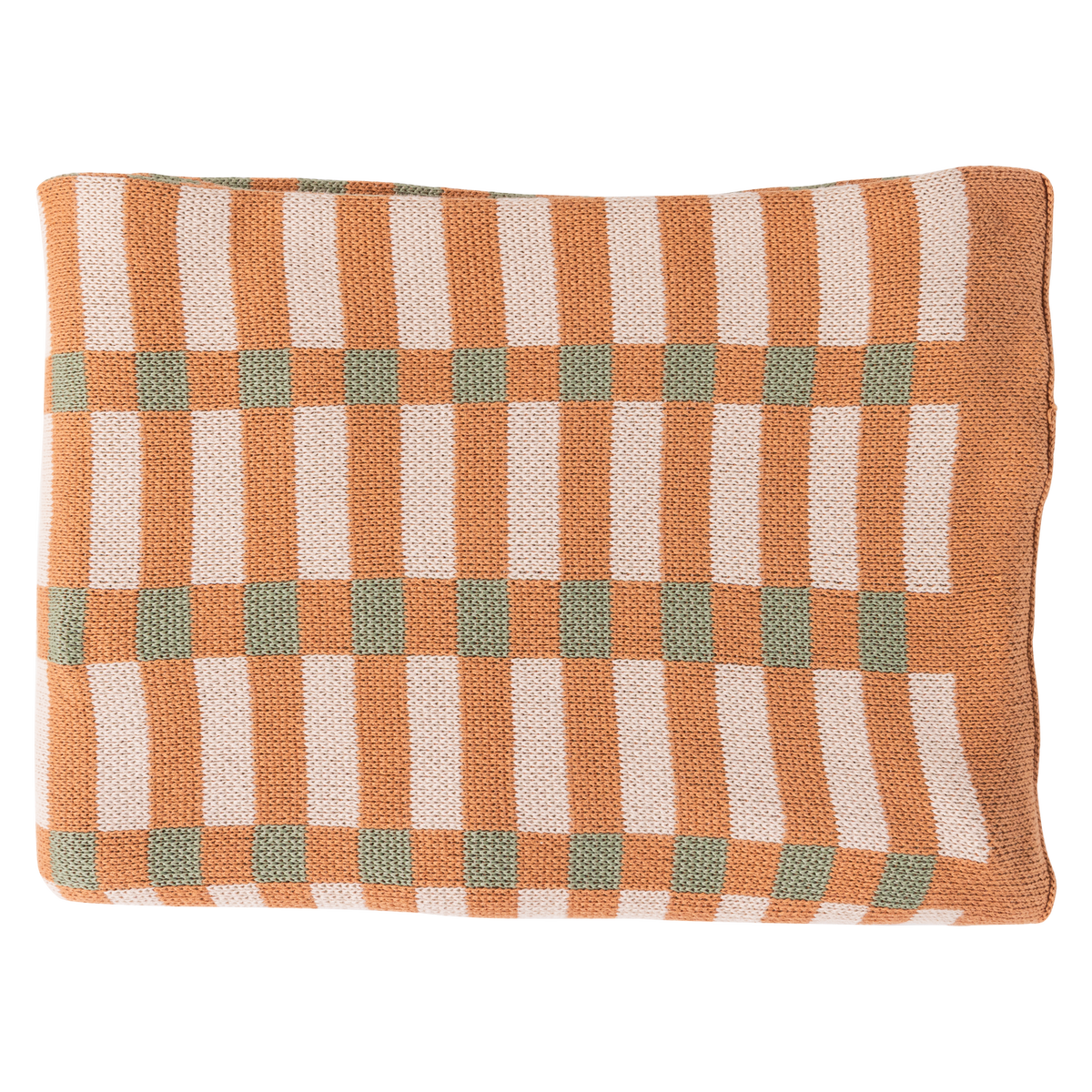 VOLA PLAID GRÜN/ORANJE