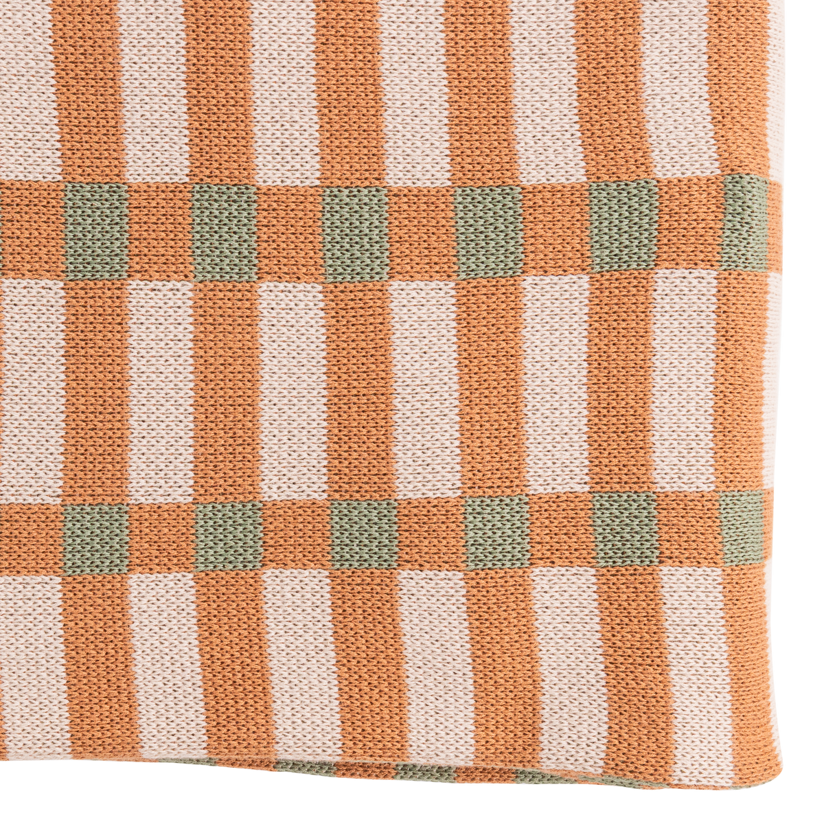 VOLA PLAID GRÜN/ORANJE