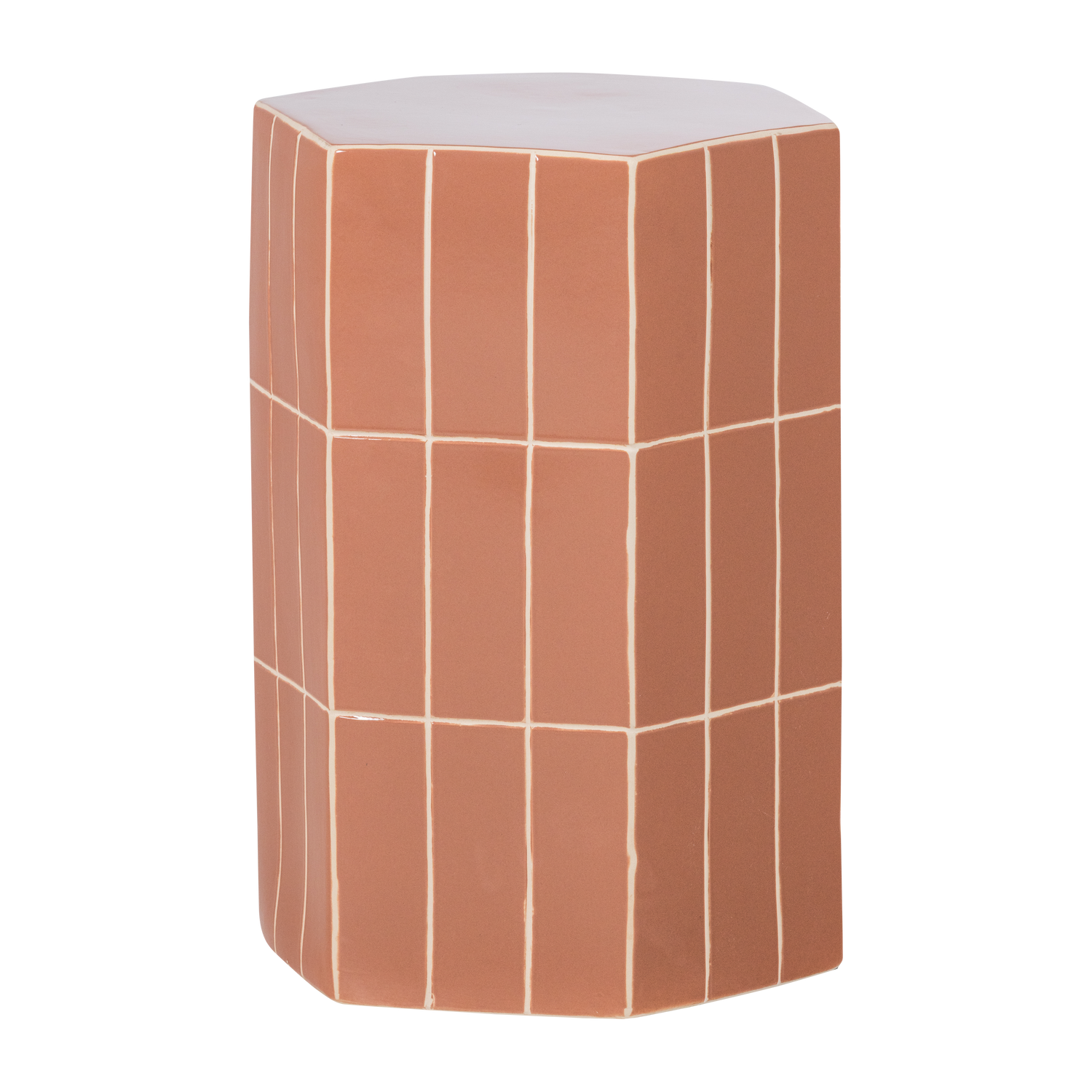 PLU DEKORATIVER BEISTELLTISCH 54X38X32 CM KERAMIK ALTROSA