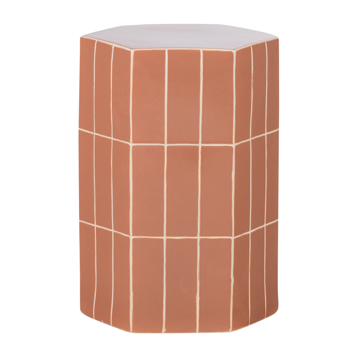 PLU DEKORATIVER BEISTELLTISCH 54X38X32 CM KERAMIK ALTROSA
